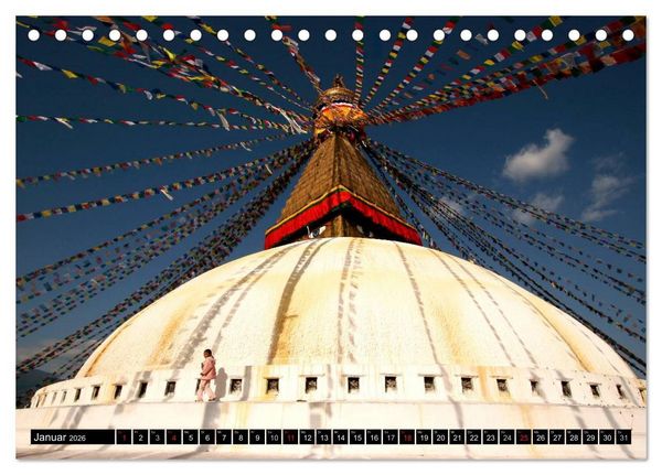 Produktbild: Nepal - Kathmandutal (Tischkalender 2026 DIN A5 quer), CALVENDO Monatskalender