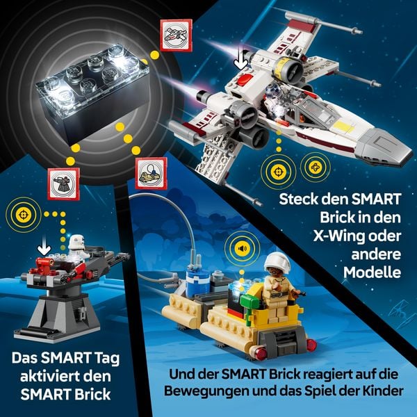 Produktbild: Star Wars 75423 SMART Play: Lukes Rot F&uuml;nf X-Wing, Spielset ab 6 Jahren