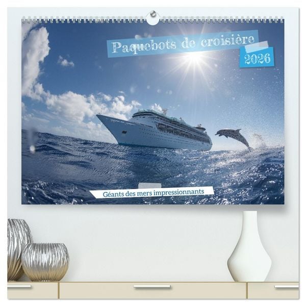 Produktbild: Paquebots de croisi&egrave;re - G&eacute;ants des mers impressionnants (Calendrier mural 2026 DIN A2 vertical) calendrier de bureau