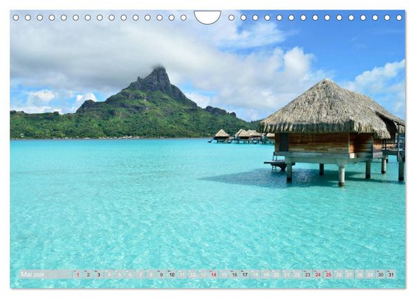 Produktbild: Bora Bora - Str&auml;nde und Landschaften (Wandkalender 2026 DIN A4 quer), CALVENDO Monatskalender