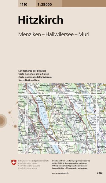 Produktbild: Swisstopo 1 : 25 000 Hitzkirch