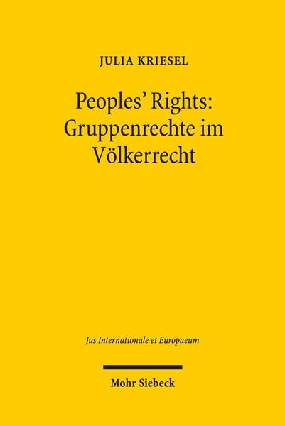 Produktbild: Peoples' Rights: Gruppenrechte im V&ouml;lkerrecht