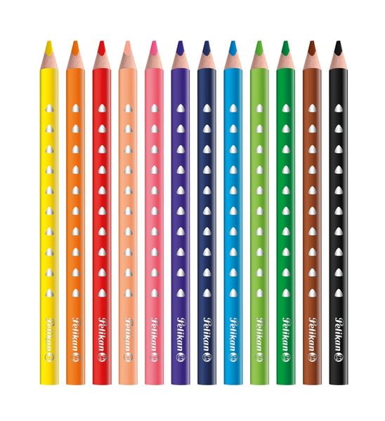 Produktbild: Pelikan Buntstifte SILVERINO dreieckig dick, 12er Set