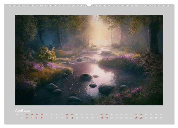 Produktbild: Wald der M&auml;rchen (hochwertiger Premium Wandkalender 2026 DIN A2 quer), Kunstdruck in Hochglanz