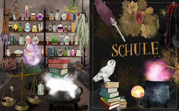 Produktbild: Mein inoffizielles Harry-Potter-Zauberbuch f&uuml;r magische Schulpausen. Zauberhafte Besch&auml;ftigungen, R&auml;tsel, Challenges und mehr.