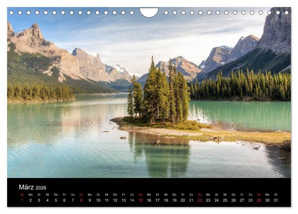 Produktbild: Die Landschaften Nordamerikas (Wandkalender 2026 DIN A4 quer), CALVENDO Monatskalender