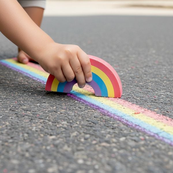 Produktbild: Strassenmalkreide Regenbogen / Einhornparadies