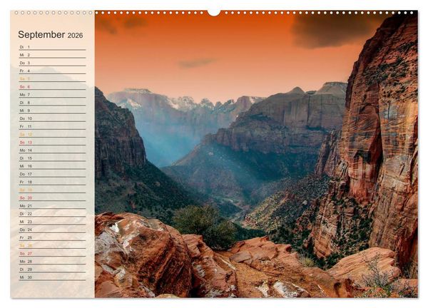 Produktbild: Nationalparks in den USA - wundersch&ouml;n und einmalig (Wandkalender 2026 DIN A2 quer), CALVENDO Monatskalender