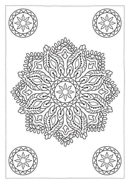 Produktbild: Ausmal-Postkarten Kunstvolle Mandalas | 20 Karten