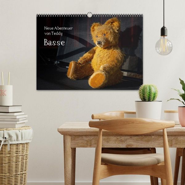 Produktbild: Neue Abenteuer von Teddy Basse (Wandkalender 2026 DIN A3 quer), CALVENDO Monatskalender