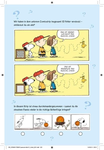 Peanuts für Kids 1: Snoopy – So cool!' von 'Charles M. Schulz' - Buch -  '978-3-551-72835-7