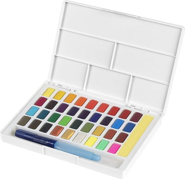 Produktbild: Faber-Castell Aquarellfarben in N&auml;pfchen, 36er Etui