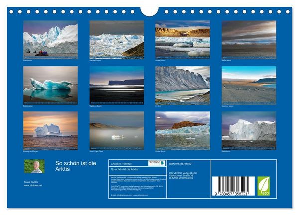 Produktbild: So sch&ouml;n ist die Arktis (Wandkalender 2026 DIN A4 quer), CALVENDO Monatskalender