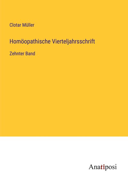 Produktbild: Hom&ouml;opathische Vierteljahrsschrift