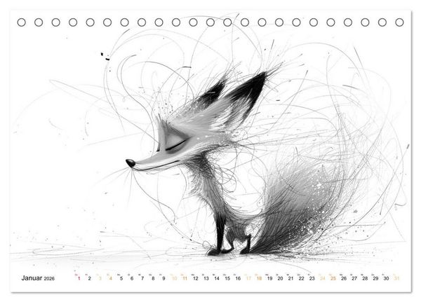 Produktbild: Tierisches Tohuwabohu (Tischkalender 2026 DIN A5 quer), CALVENDO Monatskalender