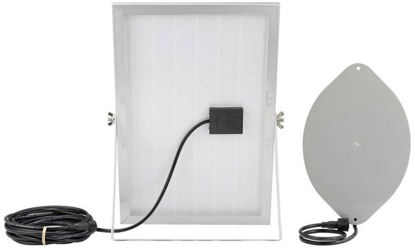 Produktbild: Sygonix SY-5596934 Solar-Außenwandleuchte mit Bewegungsmelder LED 10W Grau