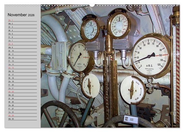 Produktbild: U-Boote. Milit&auml;rische Unget&uuml;me (hochwertiger Premium Wandkalender 2026 DIN A2 quer), Kunstdruck in Hochglanz