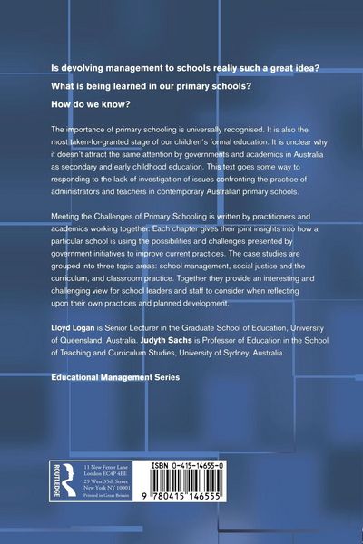Produktbild: Meeting The Challenges of Primary Schooling