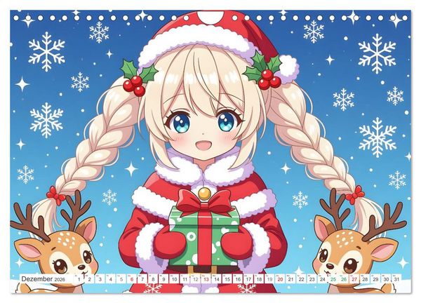 Produktbild: Kawaii Traumwelten (Wandkalender 2026 DIN A4 quer), CALVENDO Monatskalender