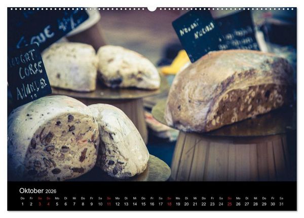Produktbild: Erlebnis der Sinne - Franz&ouml;sischer Markt auf Korsika (hochwertiger Premium Wandkalender 2026 DIN A2 quer), Kunstdruck in Hochglanz