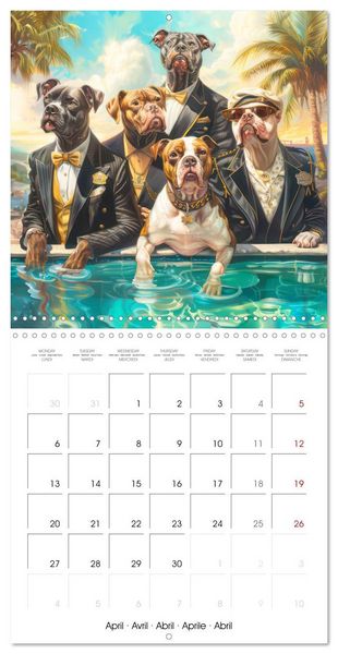 Produktbild: Great Gangster Dogs (Wall Calendar 2026 12 &times; 12 Inch) CALVENDO 12 Month Wall Calendar