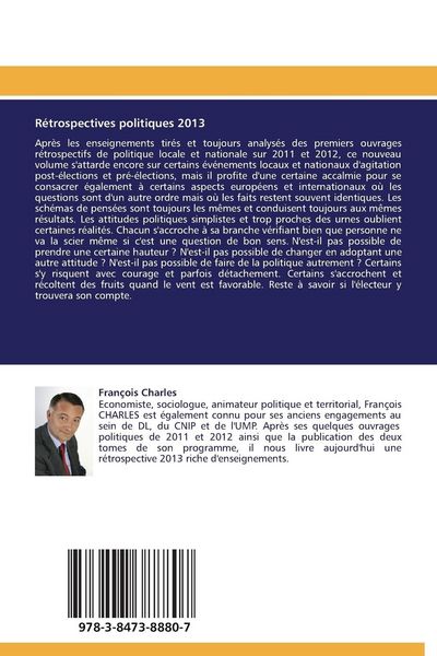 Produktbild: R&eacute;trospectives politiques 2013