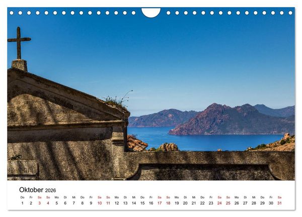 Produktbild: Korsika - Die Sch&ouml;ne im MIttelmeer (Wandkalender 2026 DIN A4 quer), CALVENDO Monatskalender