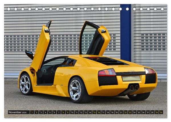 Produktbild: DER GELBE STIER - Lamborghini Murci&eacute;lago (Tischkalender 2025 DIN A5 quer), CALVENDO Monatskalender