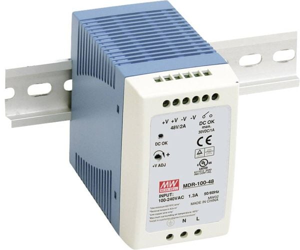 Mean Well MDR-100-48 Hutschienen-Netzteil (DIN-Rail) 48 V/DC 2 A 96 W Anzahl Ausgänge:1 x Inhalt 1 St.