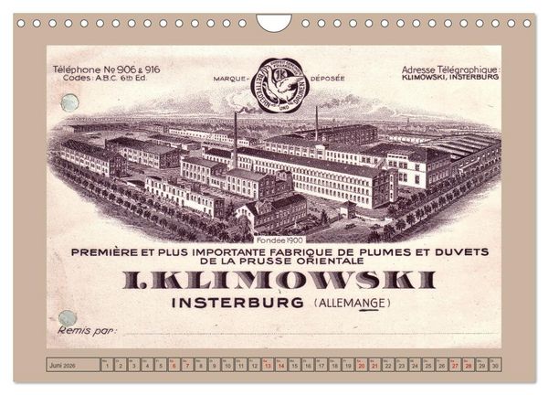 Produktbild: Gruss aus Insterburg - Historische Stadtansichten (Wandkalender 2026 DIN A4 quer), CALVENDO Monatskalender
