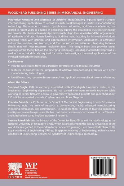 Produktbild: Innovative Processes and Materials in Additive Manufacturing