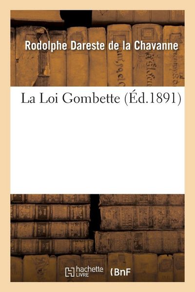 Produktbild: La Loi Gombette