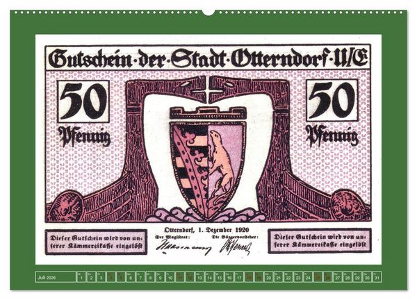 Produktbild: 625 Jahre Otterndorf - Gr&uuml;ne Stadt am Meer (Wandkalender 2026 DIN A2 quer), CALVENDO Monatskalender