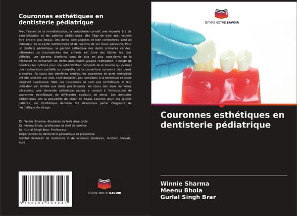 Produktbild: Couronnes esth&eacute;tiques en dentisterie p&eacute;diatrique