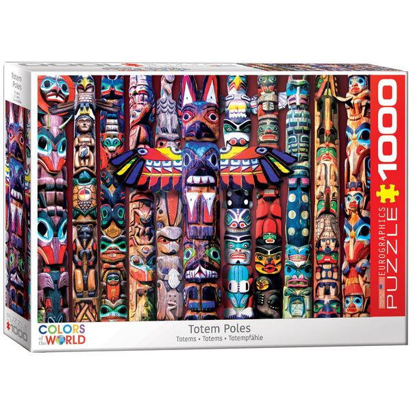 Produktbild: Puzzle 1000 Teile - Canadian Totem Poles