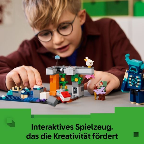 Produktbild: LEGO Minecraft 21274 Begegnung mit dem W&auml;chter, Minecraft Spielzeug