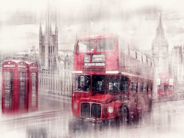 Produktbild: CALVENDO Puzzle City-Art LONDON Westminster Collage | 1000 Teile Lege-Gr&ouml;&szlig;e 64x48cm Foto-Puzzle f&uuml;r gl&uuml;ckliche Stunden
