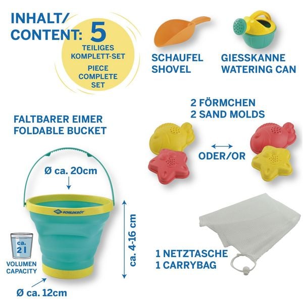 Produktbild: Schildkr&ouml;t 970243 - Sandspielzeug-Set Bucket Crew, 5-teilig