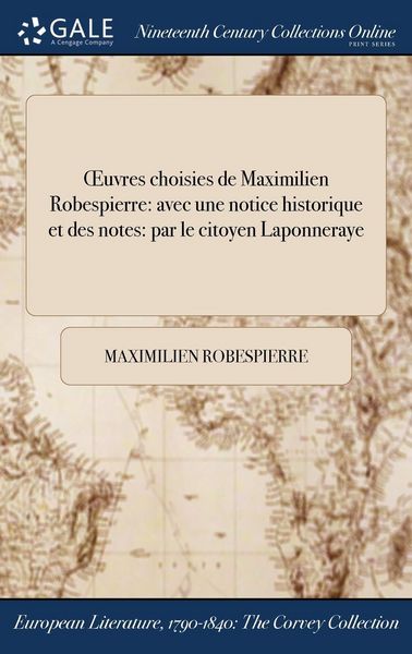 Produktbild: OEuvres choisies de Maximilien Robespierre