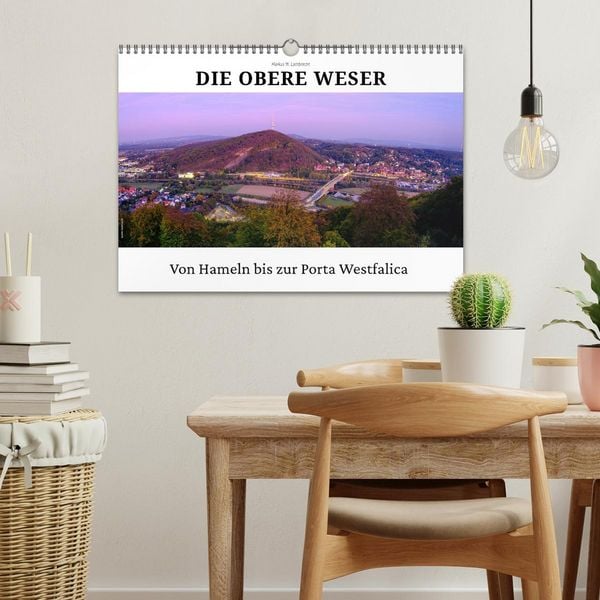 Produktbild: Die Obere Weser - von Hamel bis zur Porta Westfalica (Wandkalender 2027 DIN A3 quer), CALVENDO Monatskalender