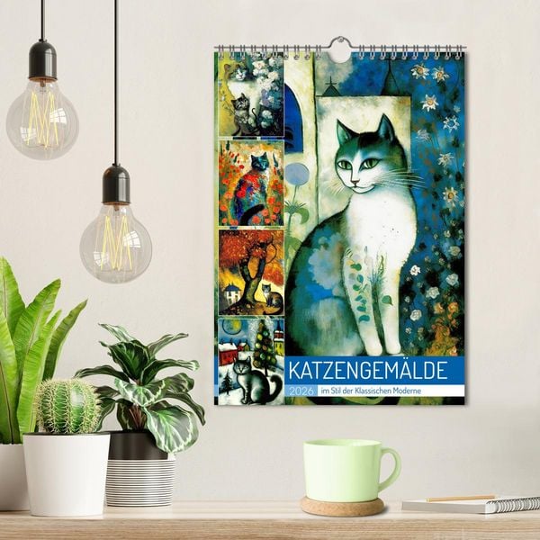 Produktbild: Katzengem&auml;lde (Wandkalender 2026 DIN A4 hoch), CALVENDO Monatskalender