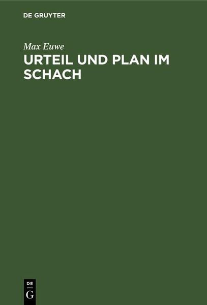 Produktbild: Urteil und Plan im Schach
