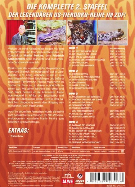 Produktbild: Im Reich der wilden Tiere - Die kompl. 2.St./Folgen 27-52 [4 DVDs]
