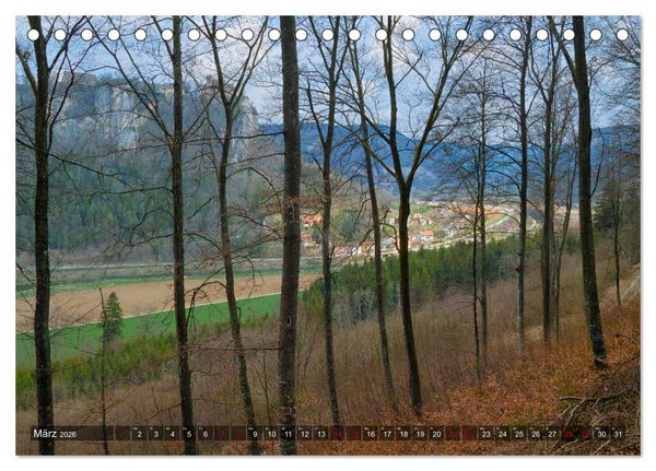 Produktbild: JahresZeiten an der Oberen Donau (Tischkalender 2026 DIN A5 quer), CALVENDO Monatskalender