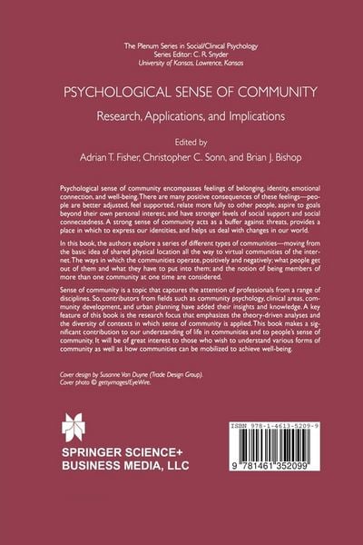 Produktbild: Psychological Sense of Community