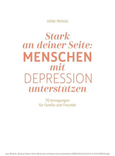 Produktbild: Stark an deiner Seite: Menschen mit Depression unterst&uuml;tzen