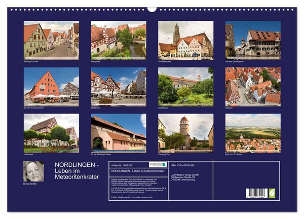 Produktbild: N&Ouml;RDLINGEN - Leben im Meteoritenkrater (Wandkalender 2026 DIN A2 quer), CALVENDO Monatskalender