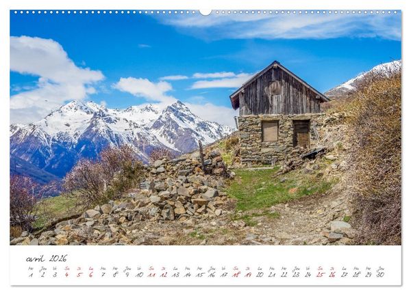 Produktbild: Les Hautes-Alpes sur les chemins des marmottes (Calendrier mural 2026 DIN A2 vertical), CALVENDO calendrier mensuel
