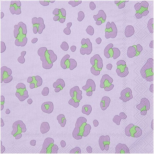 Servietten Acid Leo, flieder/grün
