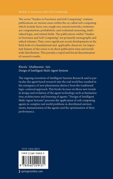Produktbild: Design of Intelligent Multi-Agent Systems
